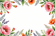 Vibrant Floral Frame Bundle, an Illustration by Amazin_art (Thumbnail 4 of 11)