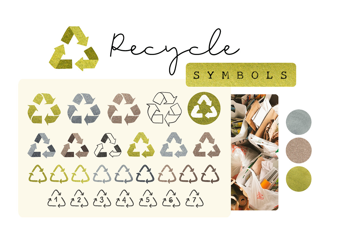 Recycle symbols, an Icon by Olga Bonitas (Photo 1 of 5)