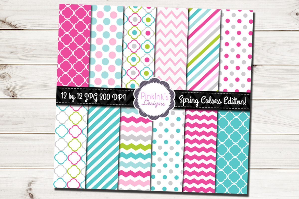 98% OFF SALE digital paper bundle!, a Pattern Graphic by Pinkinks (Photo 8 of 9)