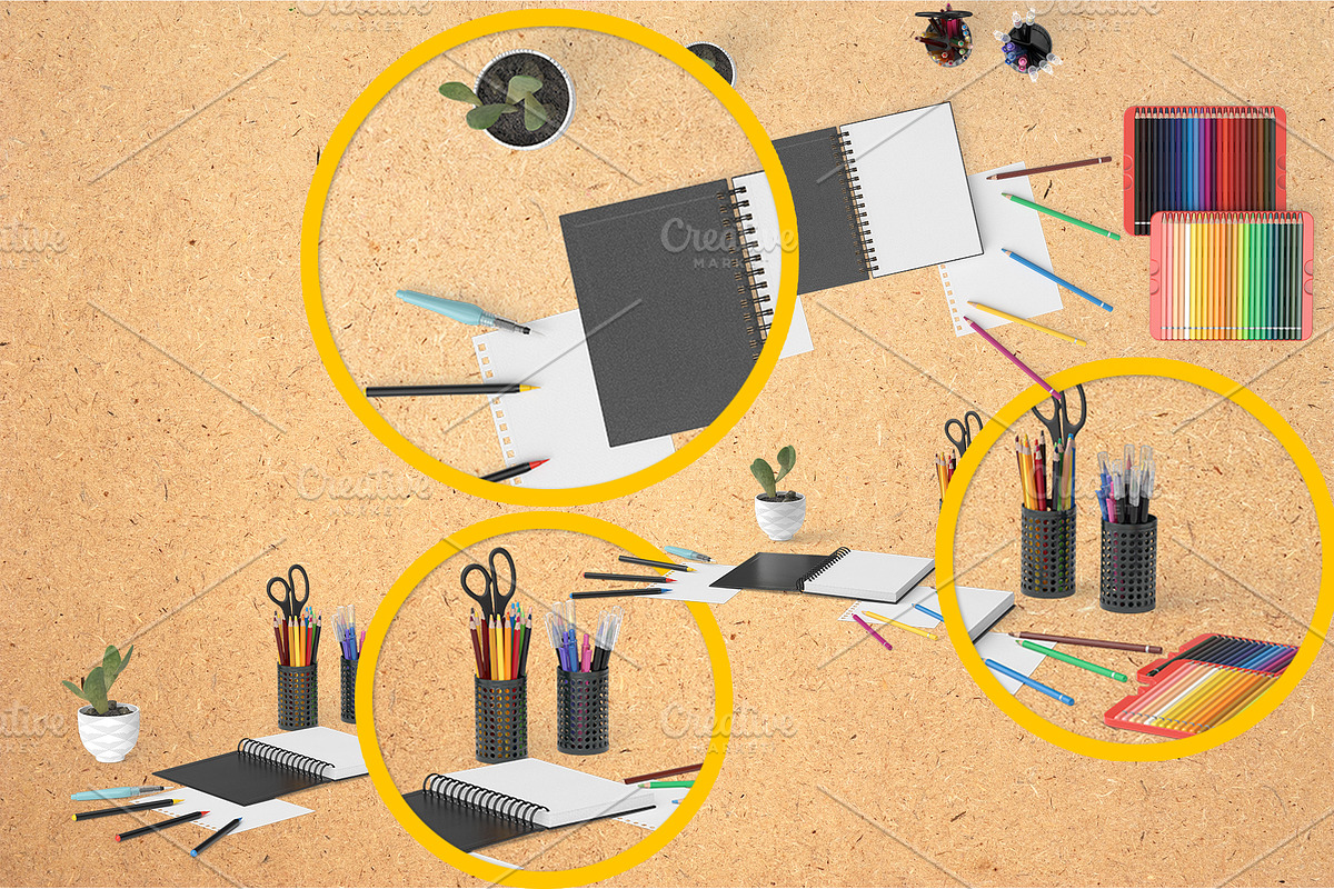 Creative Art Mockup, a Pens & Pencil Mockup by Tempera (Photo 2 of 3)