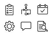 350 Project Management Icons, an Outline Icon by adenpinkstore (Thumbnail 7 of 14)