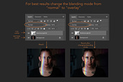 Rainbow light leak overlays, a Layer Style Add-On by Paper Farms (Thumbnail 5 of 5)