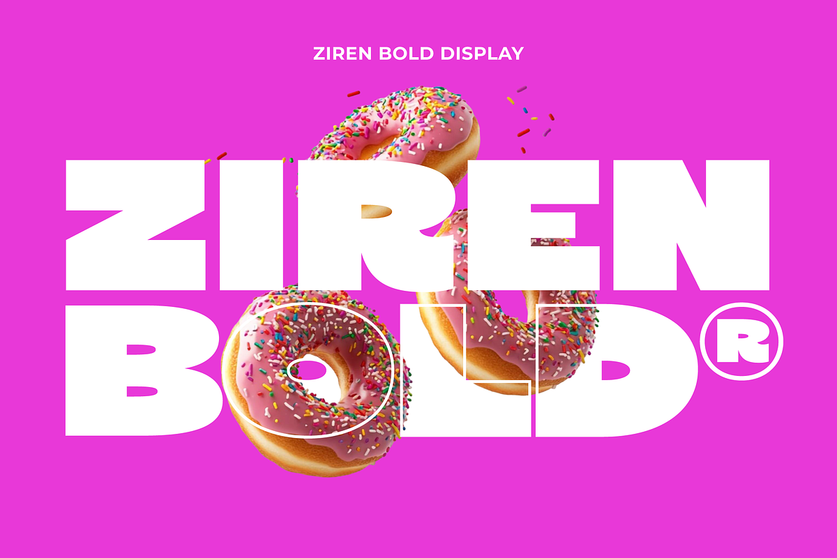 Ziren - Bold Font, a Sans Serif Font by limitype (Photo 1 of 10)