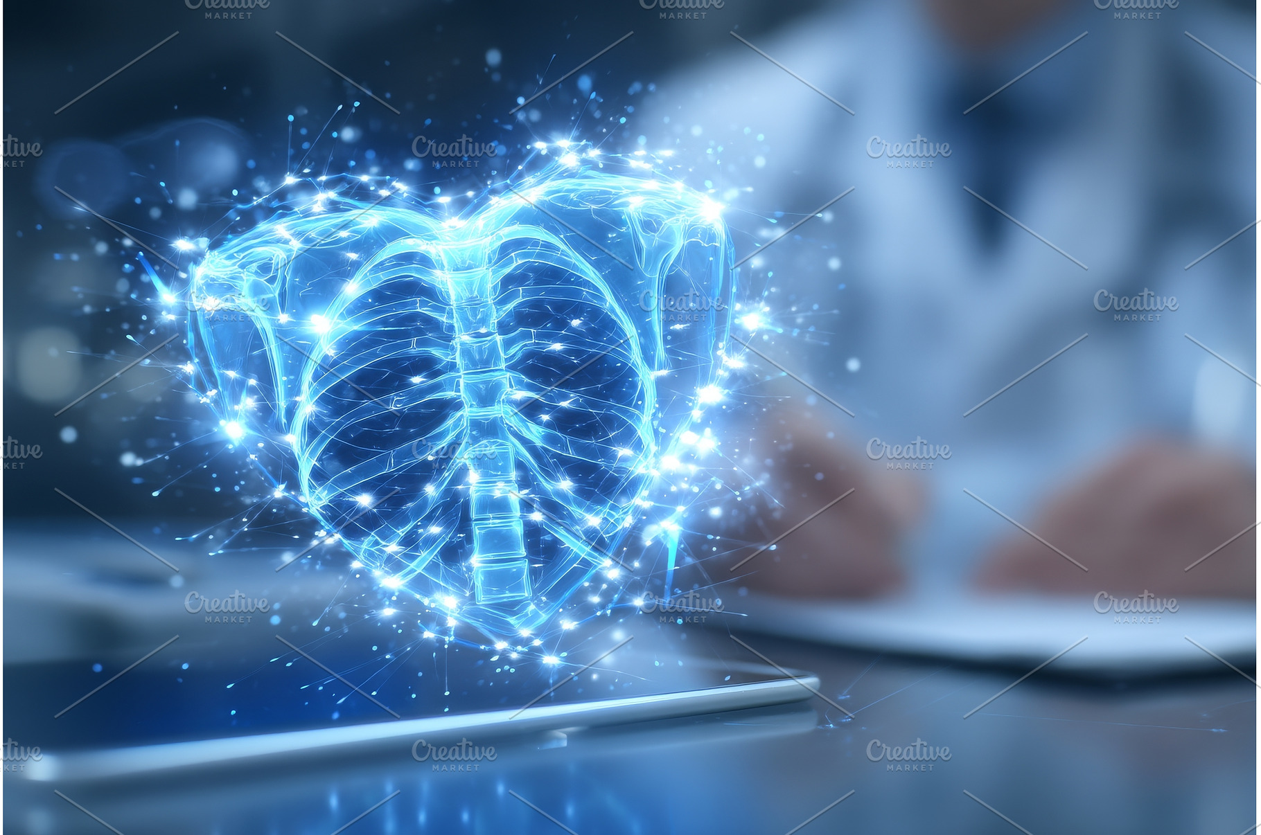 Digital x-ray results from a medical, a Health & Medical Photo by ZinetroN