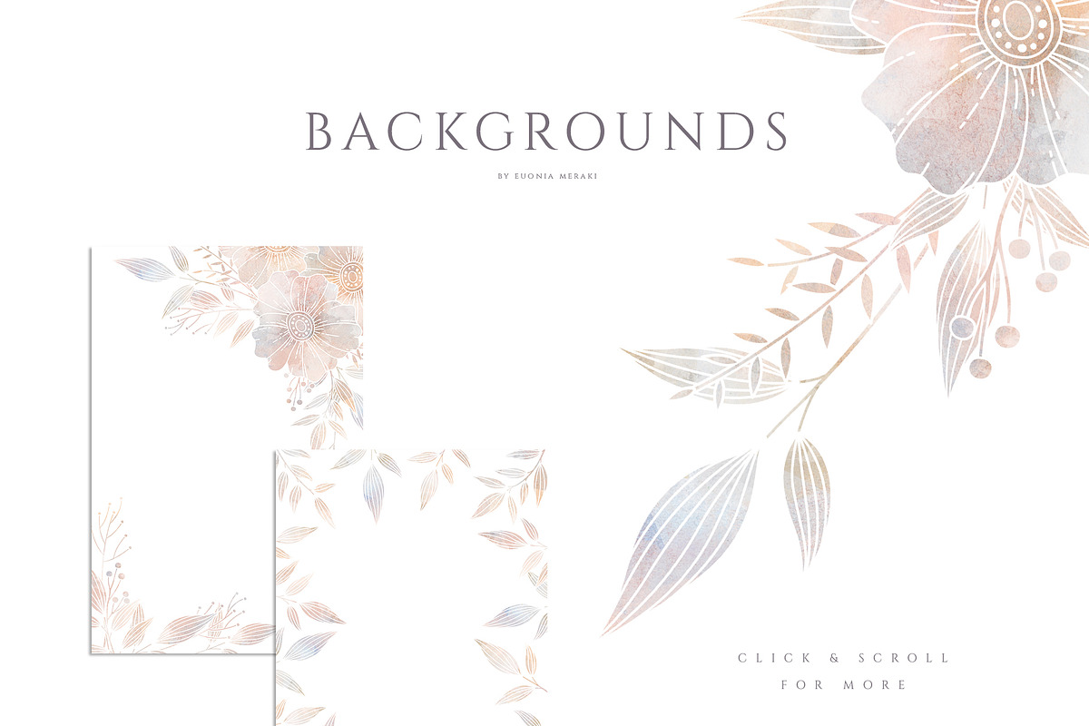 MISTY - Floral Graphics and Monogram, an Illustration by Euonia Meraki (Photo 9 of 16)