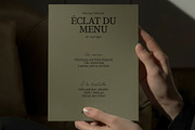 hard light menu mockup : éclat 02, a Merchandise Mockup by Made by Attic (Thumbnail 3 of 3)