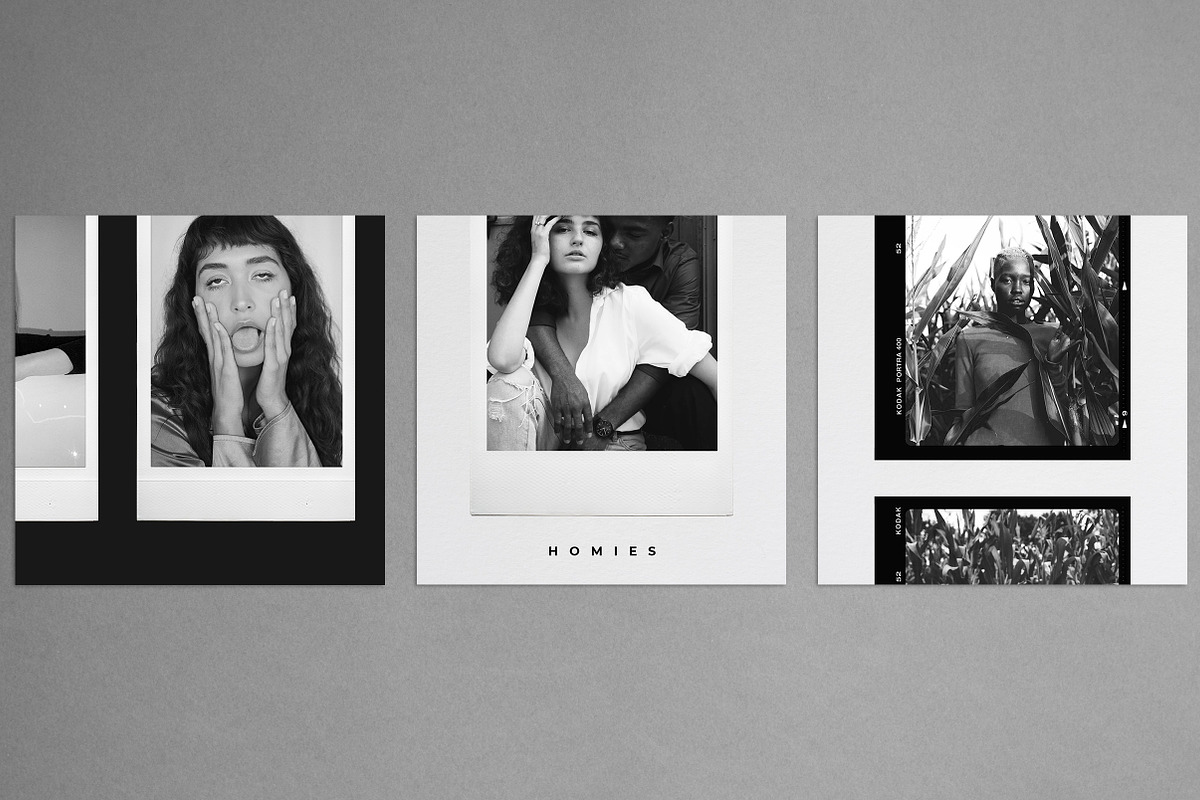 Black&White Film Frames Templates, a Social Media Template by Sparrow & Snow (Photo 5 of 11)
