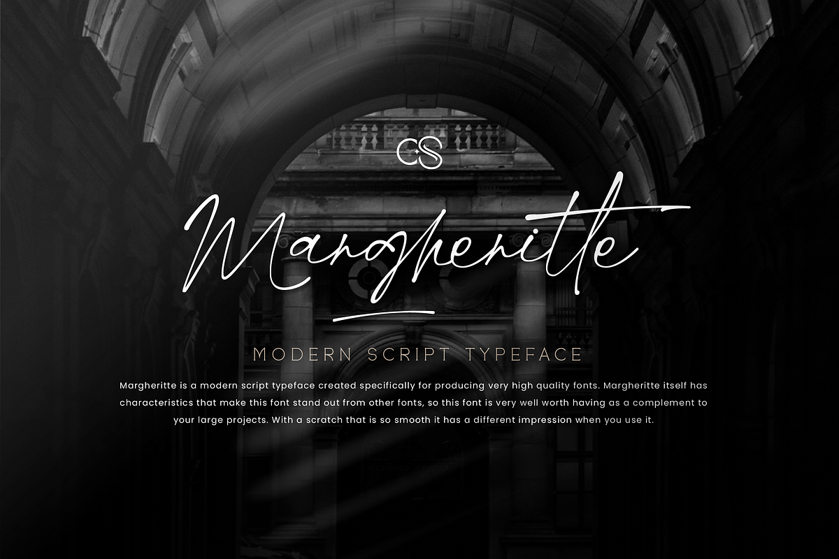 Margheritte Modern Script, a Script Font by Creatype Studio (Photo 1 of 9)