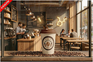 Coffee Cup PSD, a Cups & Container Mockup by Bruno's Shop
