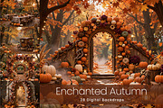 Enchanted Autumn Digital Backdrops, a Background Graphic by 3Motional (Thumbnail 1 of 19)