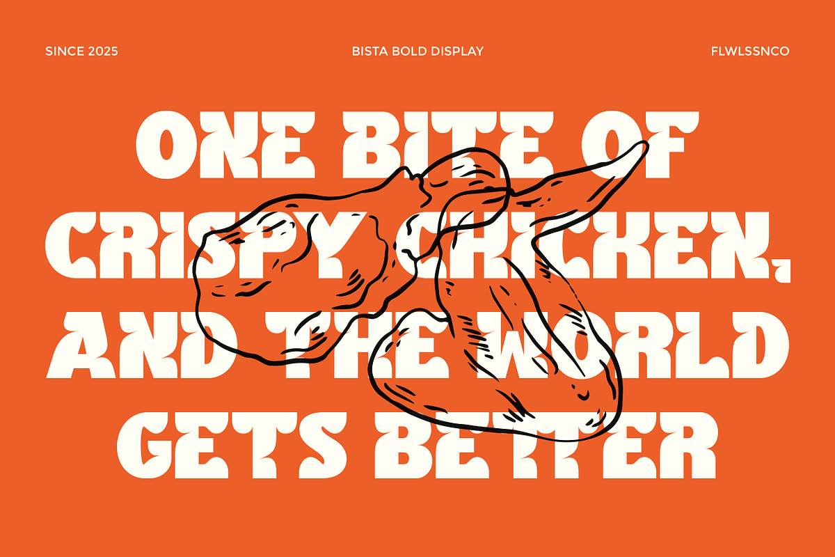 Bista - Bold Display Font, a Font by Flawless And Co (Photo 3 of 10)