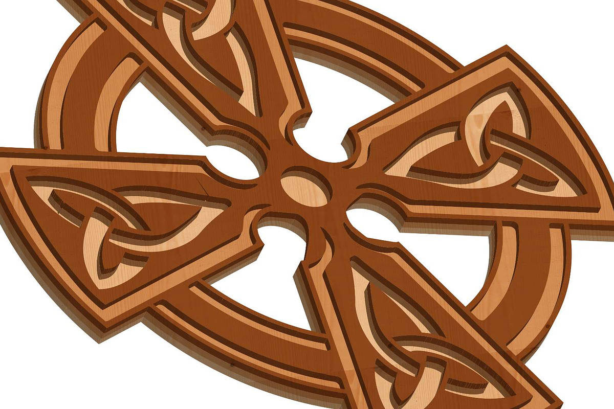 Celtic Cross Decorative Wall Panel, a Templates & Theme by LaserCutano (Photo 6 of 9)