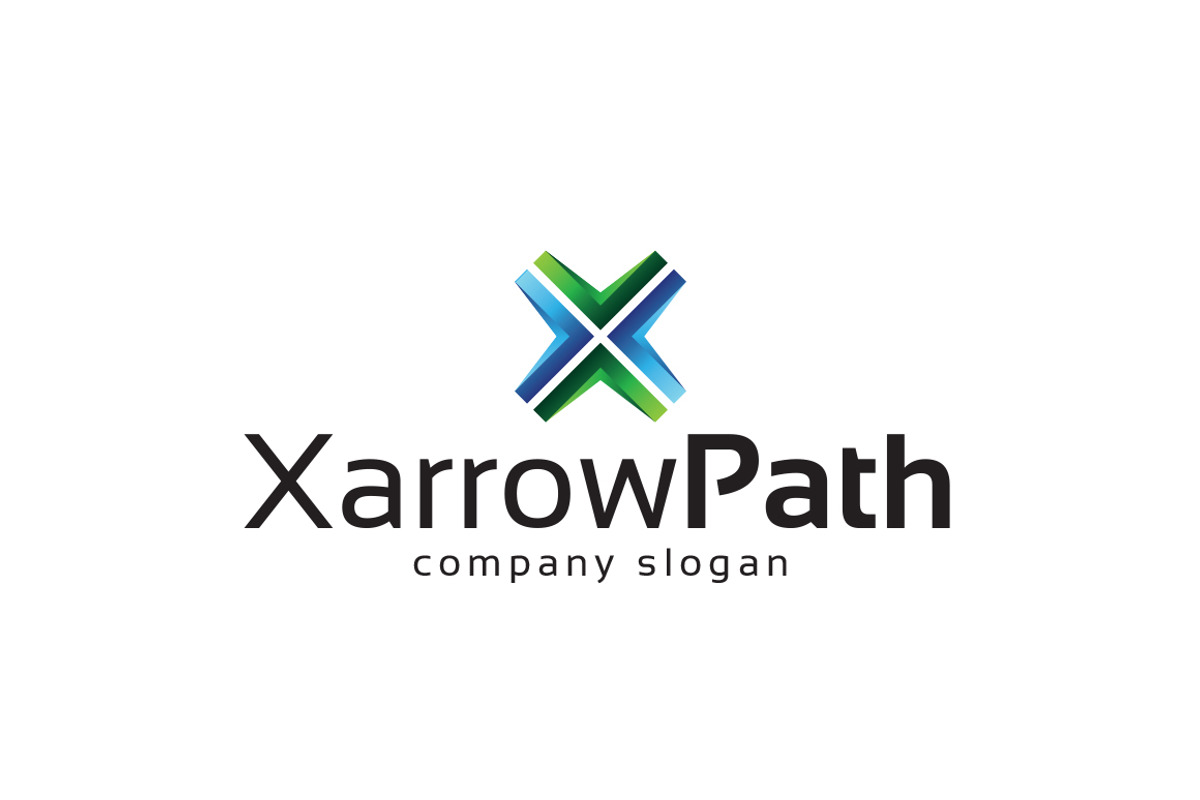 X Arrow Path Logo, a Branding & Logo Template by EmilGuseinov