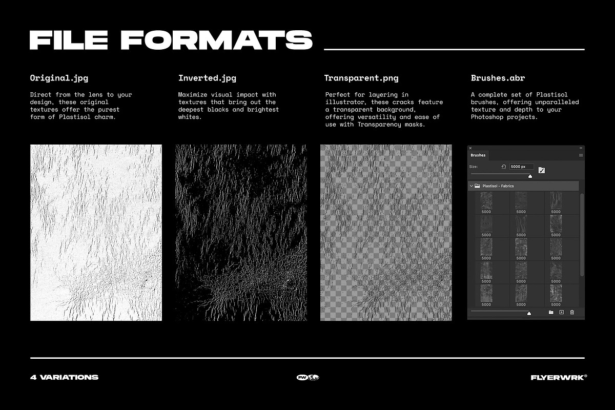 Cracked Plastisol Ink Textures, a Texture Graphic by FLYERWRK (Photo 4 of 8)