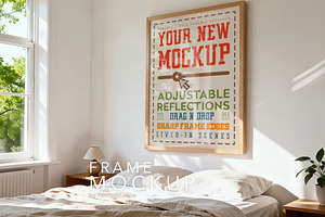 Bedroom ISO Poster Frame Mockup