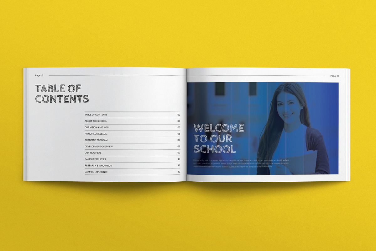 School Education Brochure Landscape, a Brochure Template by E-Type (Photo 2 of 7)