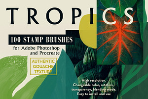 Tropics Photoshop&Procreate Brushes