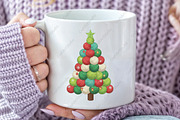 Yarn Christmas Tree PNG, an Illustration by CraftArtStudio (Thumbnail 2 of 4)