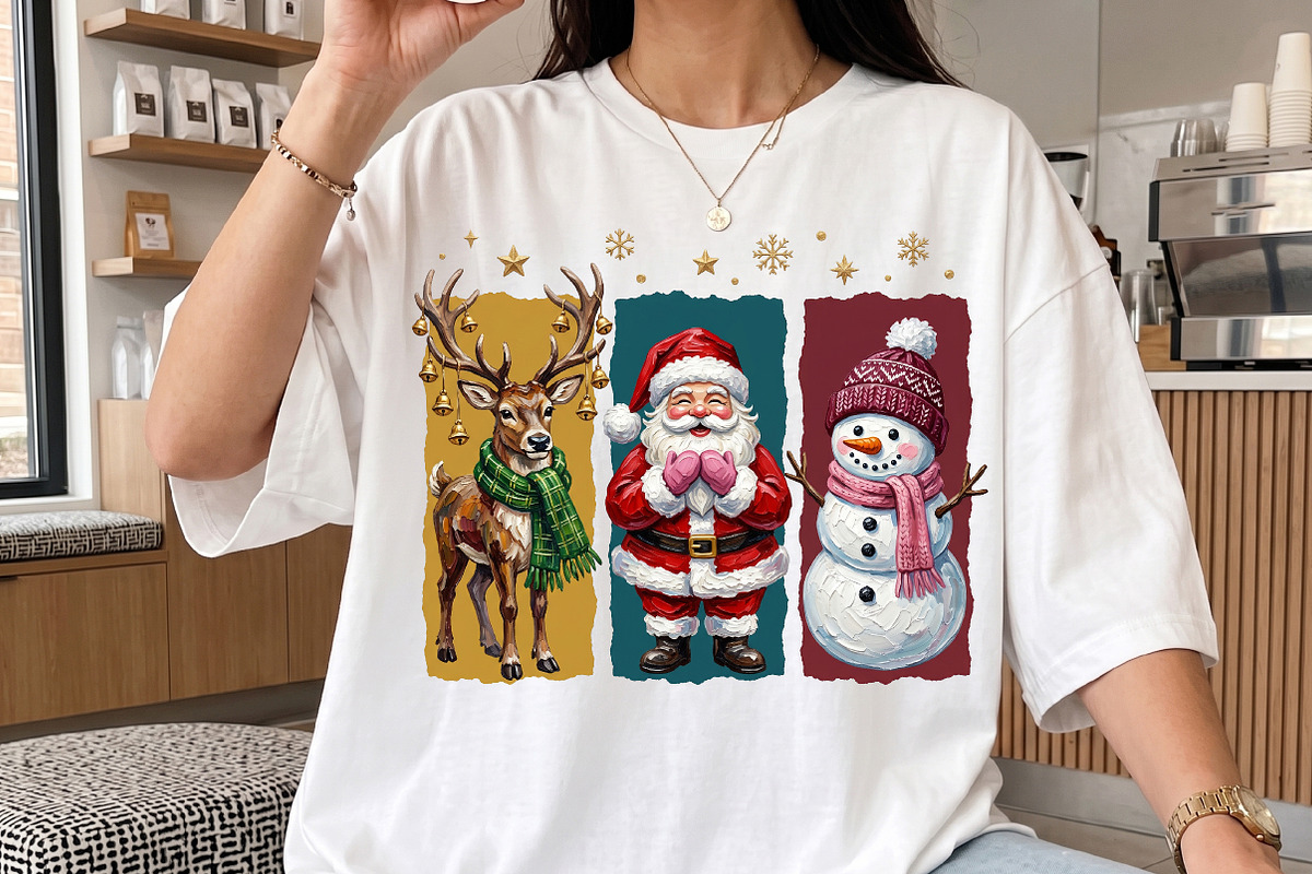 Christmas Santa Reindeer Snowman Png, an Object Illustration by Libby Wishes (Photo 2 of 3)