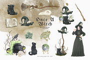 Halloween Witch clipart bundle, an Illustration by Balada Digital Art (Thumbnail 3 of 22)