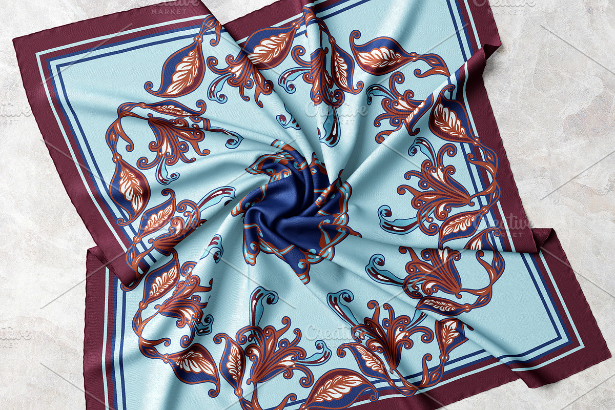 Art Nouveau Lily Garland Scarf, an Object Graphic by ilustrinna (Photo 2 of 10)