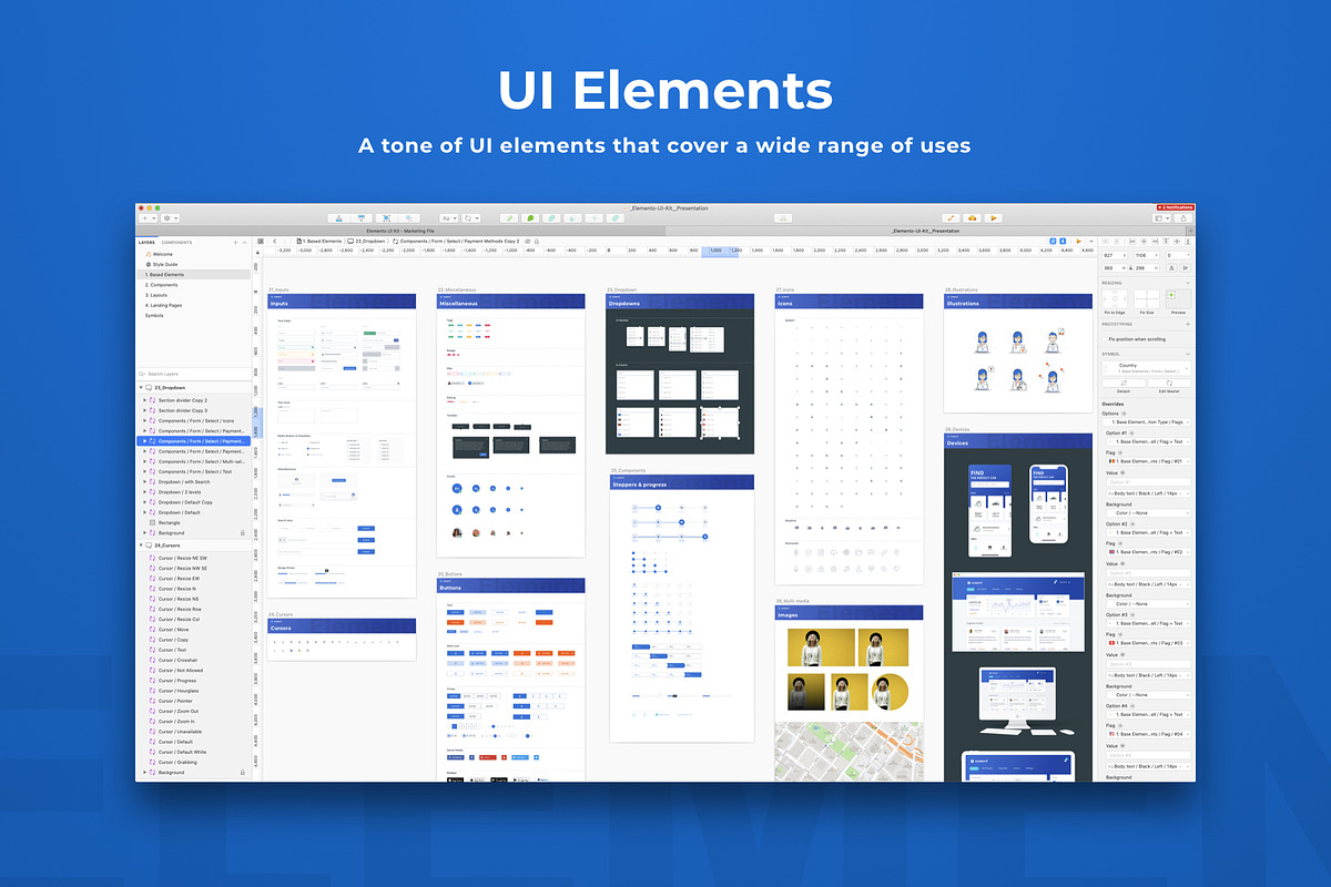Elemento UI Kit, an UI Kit Template by UI Design Resource (Photo 4 of 6)