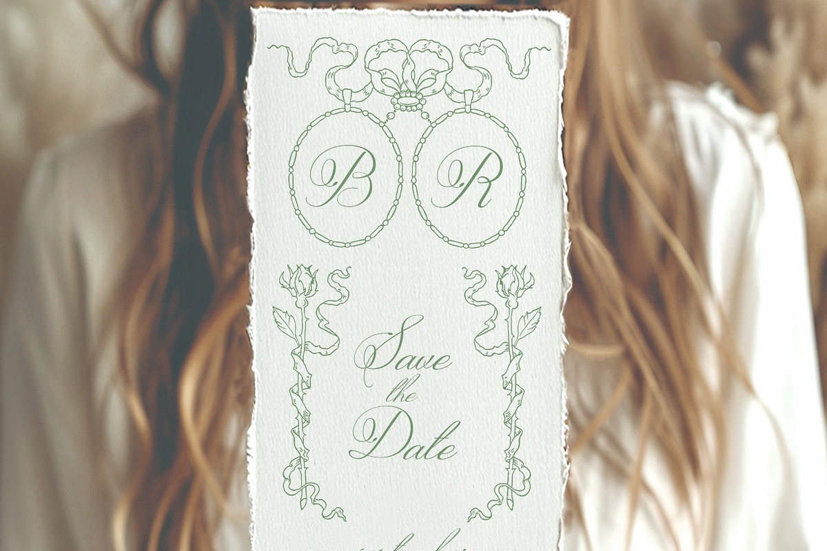 Victorian invitation frames, a Decorative Illustration by GrafikBoutique (Photo 10 of 11)