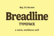 Breadline - Retro display typeface