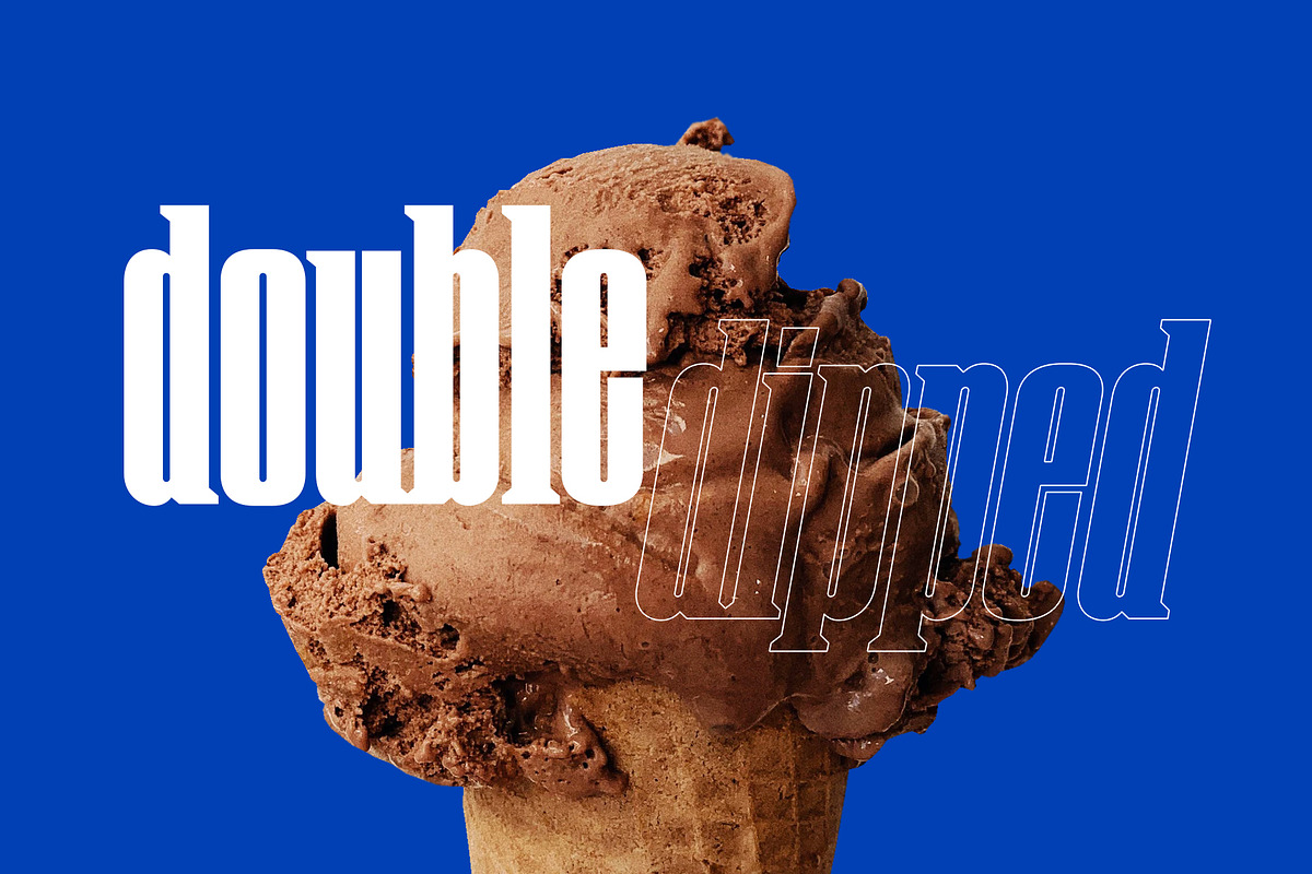 Chocolate Chipped Display Font, a Serif Font by Vintage Type Company (Photo 2 of 12)