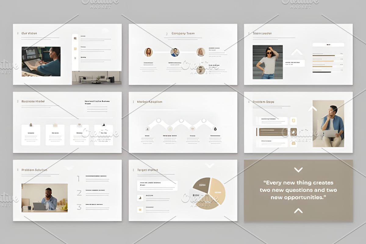 60+ Simple and Modern Presentation, a Presentation Template by Design Station (Photo 4 of 8)