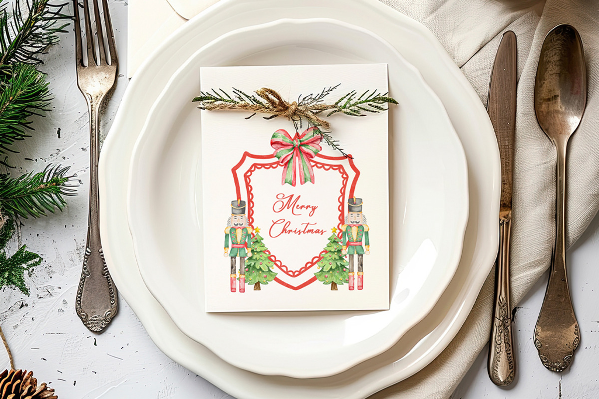 Watercolor Christmas Frames Clipart, a Seasonal Illustration by SvetaArtStore (Photo 4 of 8)