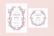 Cherry Blossom Wedding Invite Bundle, an Invitation Template by Wedding Whippet (Thumbnail 2 of 9)