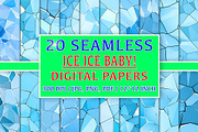 20 Seamless Ice Ice Baby Patterns, a Pattern Graphic by Nordic Design (Thumbnail 1 of 9)