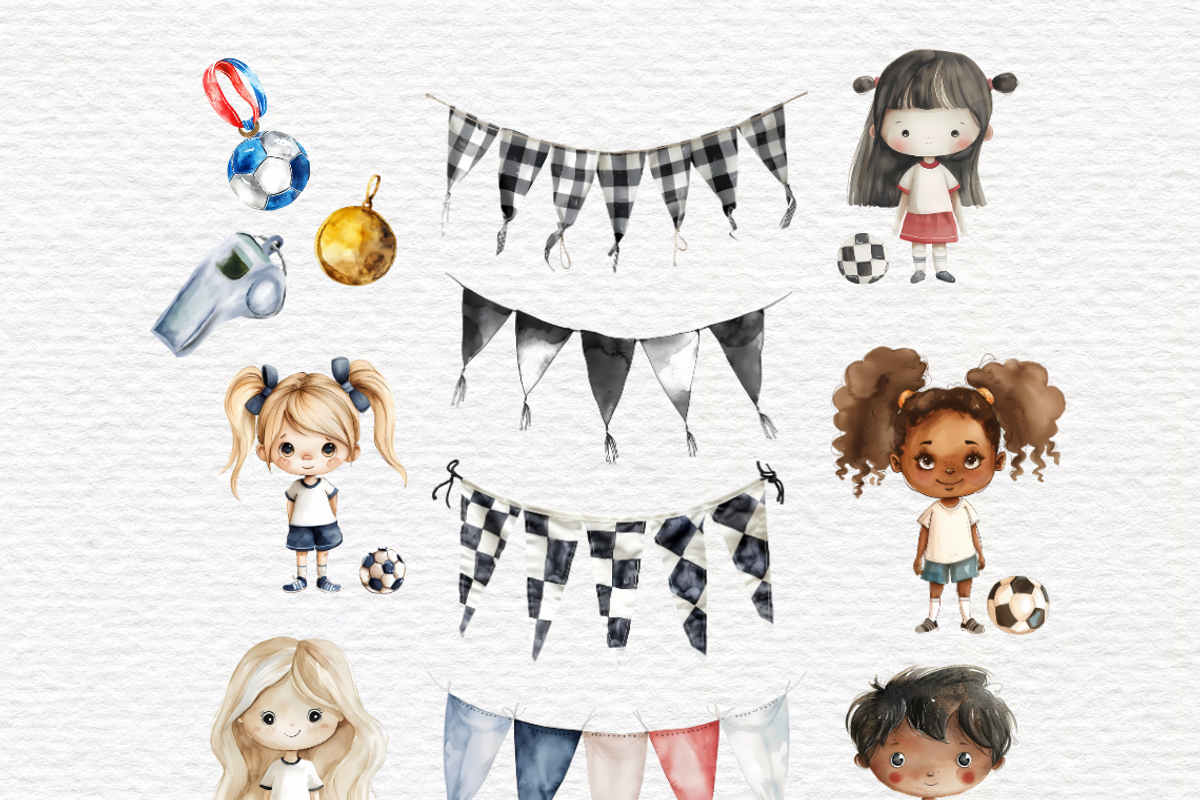 Watercolor football jersey clipart, a Sport Illustration by Invite to Clipart (Photo 5 of 6)