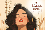 Enchanting Boho Femme Portraits, a Person Illustration by Whimsy Brush Studio (Thumbnail 5 of 5)