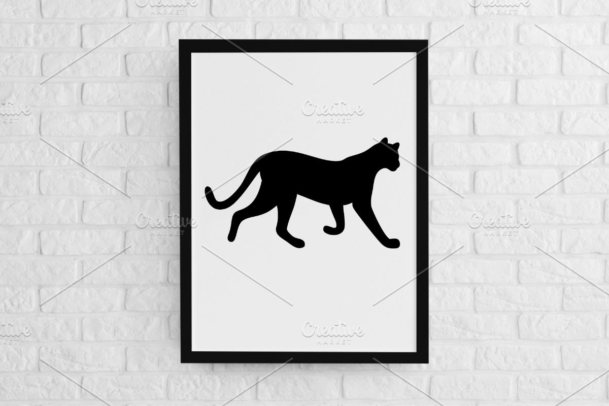 Running Cheetah Silhouette SVG, an Animal Illustration by newminddesign (Photo 2 of 3)