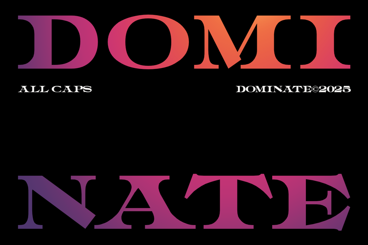 Dominate - Condensed Serif Font, a Serif Font by Wasabib Studio (Photo 1 of 8)