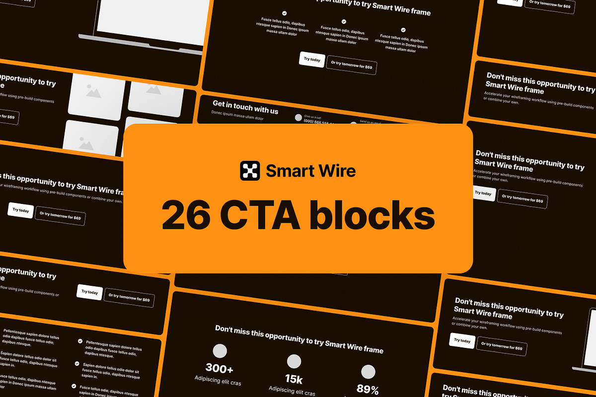 Smart Wire Frame Kit, a Wireframe Template by CreativeUI (Photo 6 of 10)