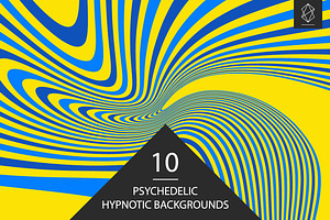 Psychedelic hypnotic backgrounds
