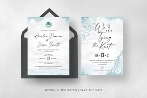 Nautical Wedding Invitation Suite