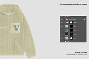 Sherpa zip-up hoodie mockup, a Hoody Mockup by Voyage Studio (Thumbnail 3 of 3)