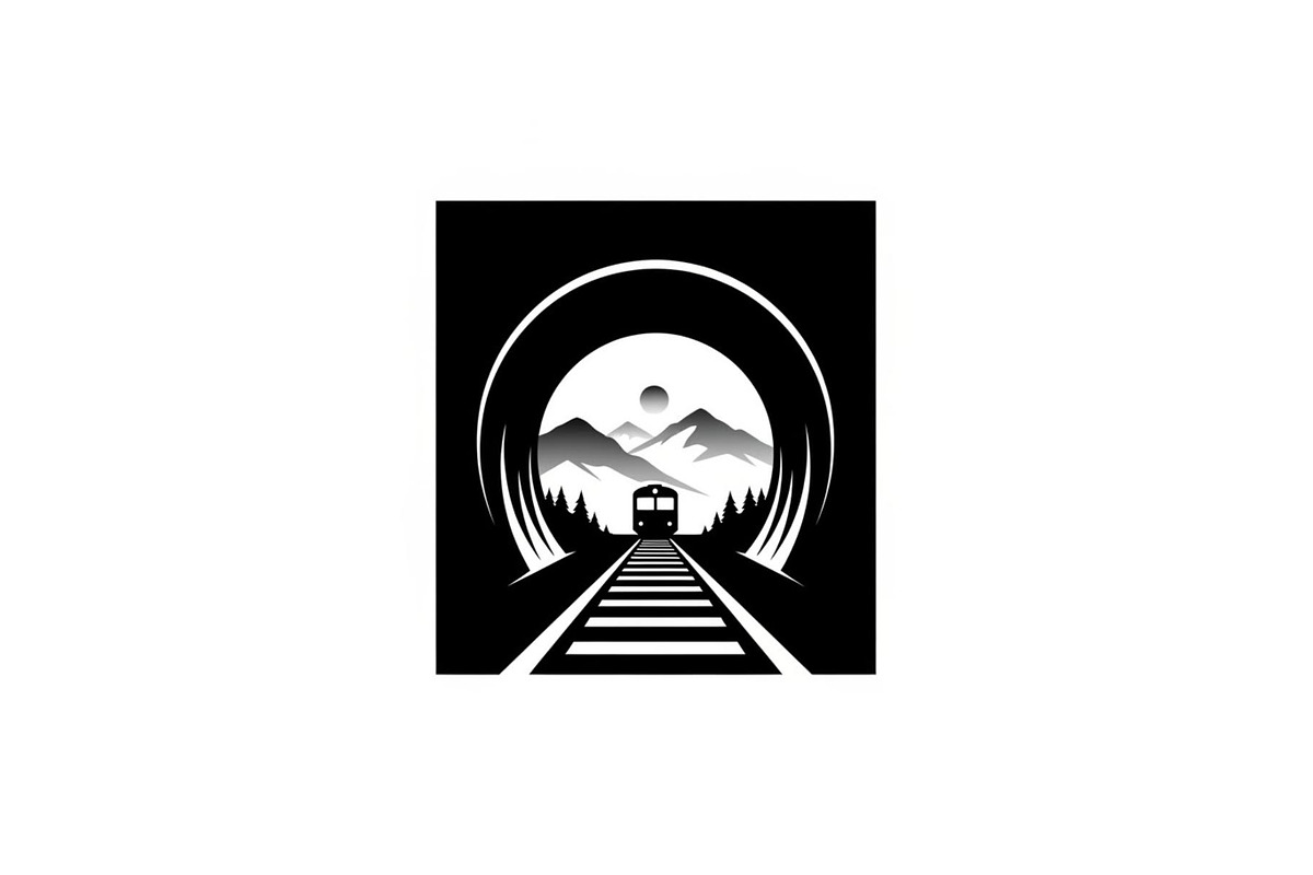 Train Tunnel Silhouette Bundle, a Graphic by hafijul (Photo 11 of 15)
