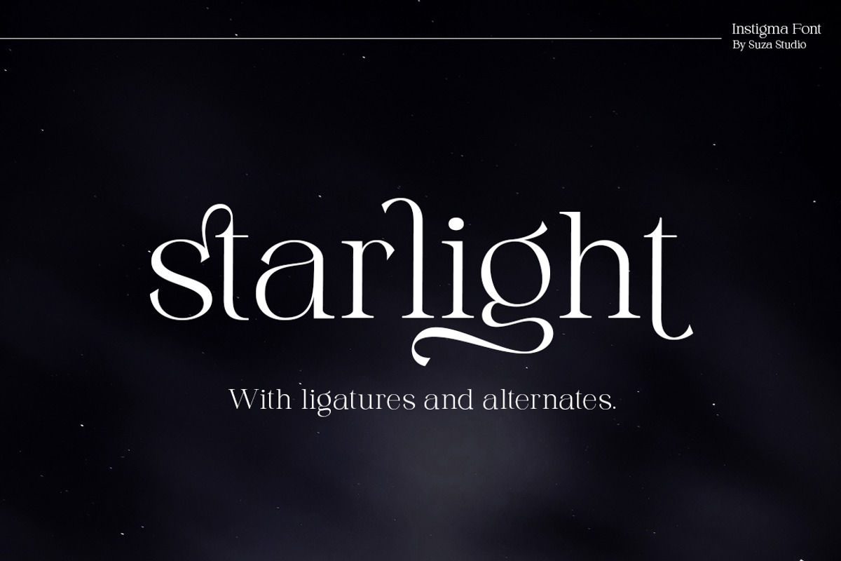 Instigma - A Modern Classic Typeface, a Serif Font by Suza Studio (Photo 10 of 11)