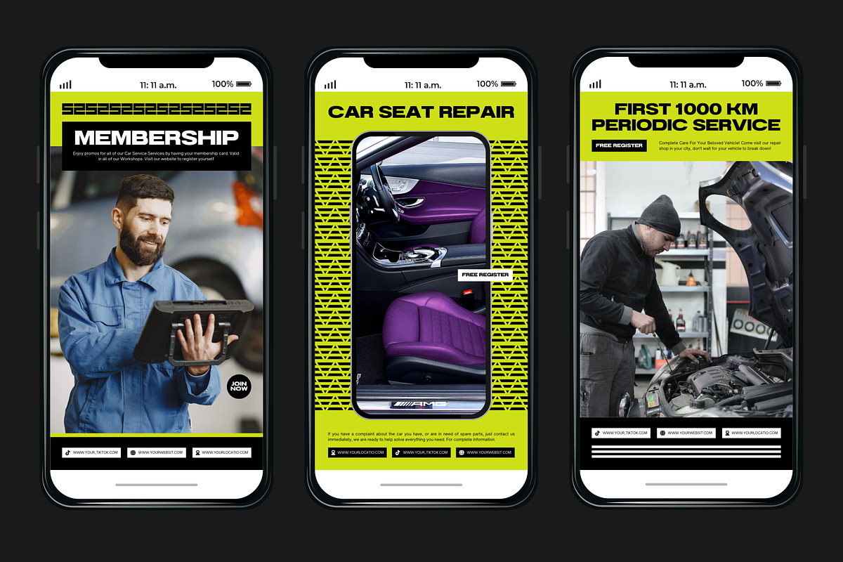 Automotive Green Template, a Social Media Template by Kalubuak (Photo 8 of 10)