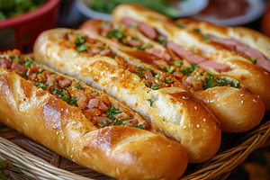 Vietnamese street food Banh mi thit, a Photo by Pavel_design