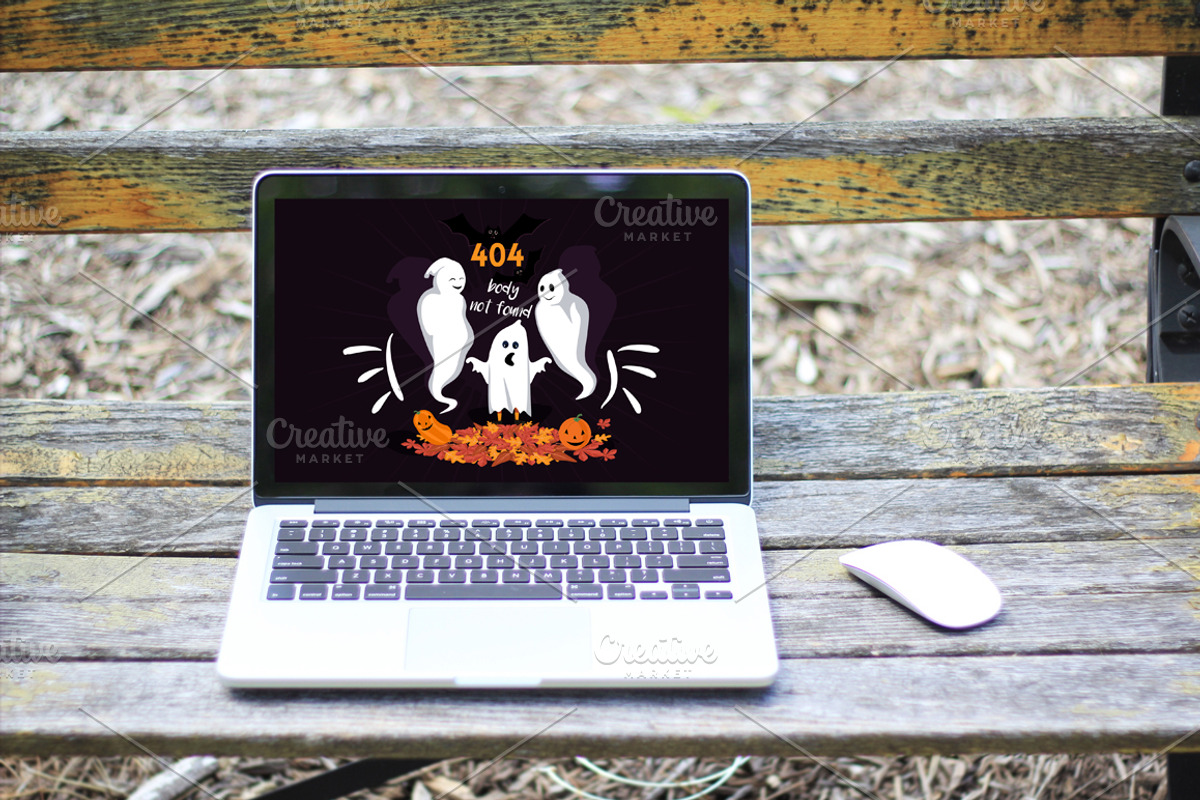 Halloween 404 Error Page, a Landing Page Template by land art (Photo 2 of 5)