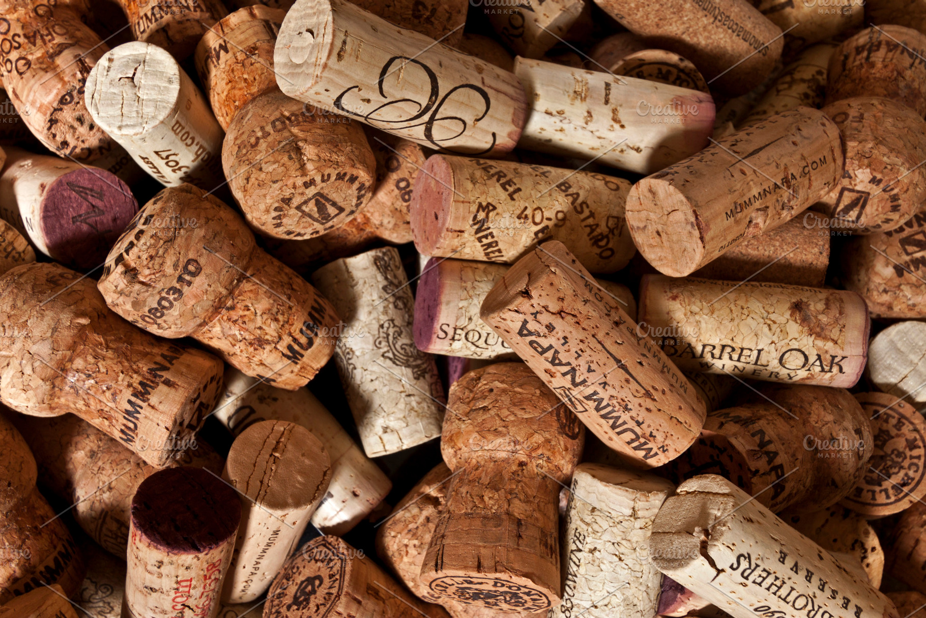 Collection Of Wine Bottle Corks