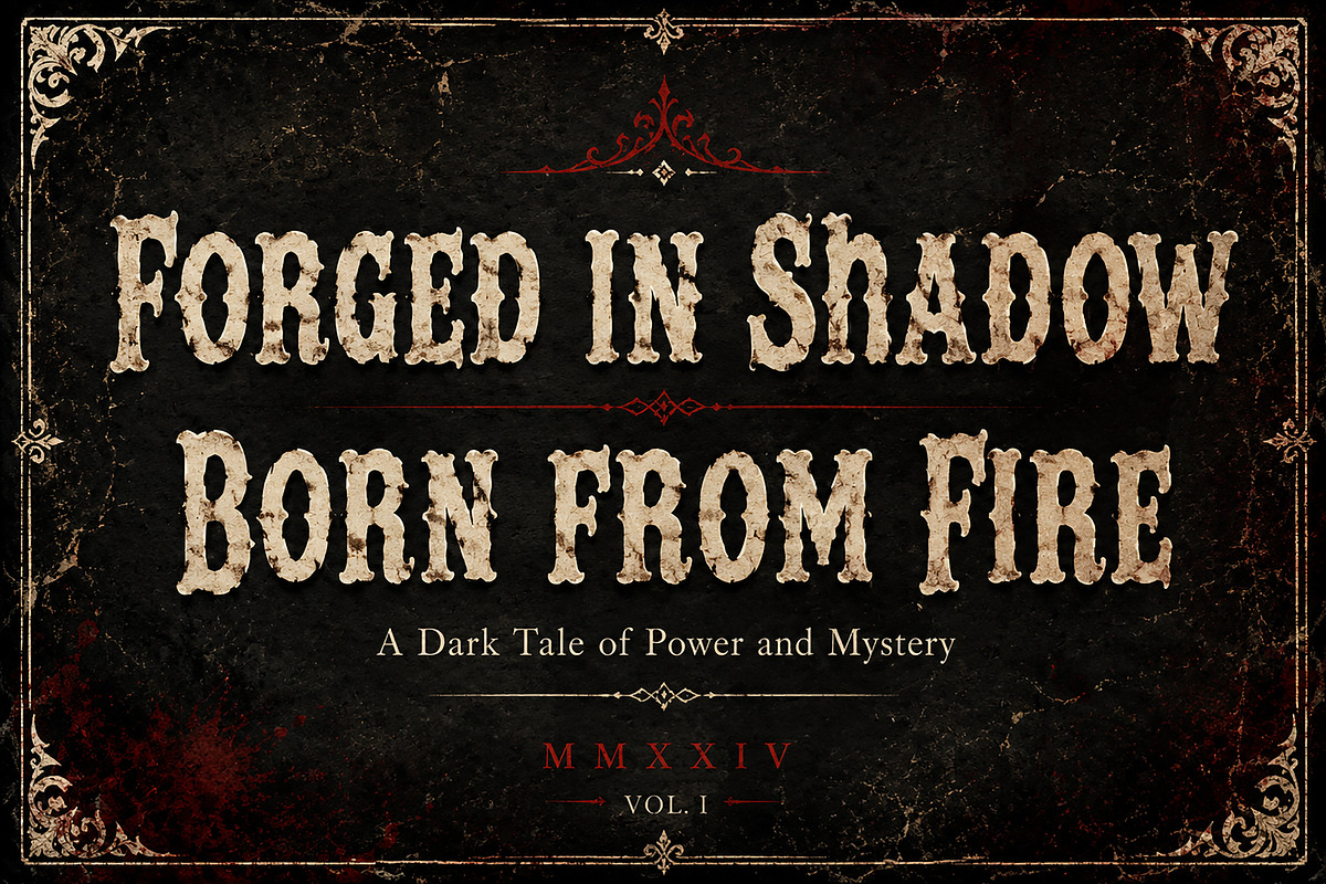 ShadowForge – Fantasy Display Font, a Script Font by Wow Magic (Photo 3 of 5)