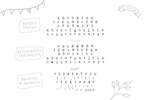 Simple Things - Cute Little Font