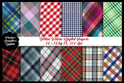Tartan Fabric Textured Papers, a Pattern Graphic by FrankiesDaughtersDesign (Thumbnail 1 of 3)